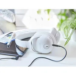Intenso True Wireless Kopfhörer Bluetooth OVER-EAR O400HA Hybrid ANC Akku weiß Over-Ear-Kopfhörer