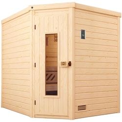 weka Premium Massivholz-Sauna TURKU Gr. 2 Sparset 7,5 kW BioS inkl. digitaler Steuerung