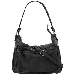 Cluty Shopper, echt Leder, Made in Italy schwarz