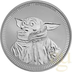 1 Unze Silbermünze Niue Star Wars - Grogu "Baby Yoda" 2023