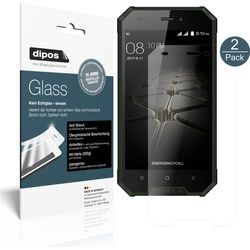 Dipos Displayschutz Anti-Shock (2 Stück, BV4000 Pro), Smartphone Schutzfolie