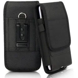 XiRRiX Gürteltasche Handytasche Gürtel - universal vertikal Handy Tasche Damen und Herren (mit Karteneinsteckfach, 1-tlg., schwarz), kompatibel mit iPhone 15 Pro Max, iPhone 16 Pro Max schwarz
