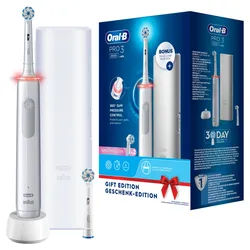 Oral-B - Elektrische Zahnbürste 'Pro 3 + Reiseetui' in Weiß 1 St