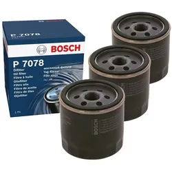 3x Ölfilter BOSCH F 026 407 078 für Ford Volvo C-Max II Grand Fiesta IV V60 I