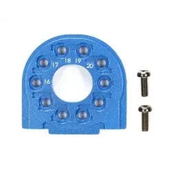 TT-02/B Alu Motorhalter Blau eloxiert