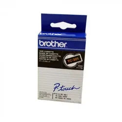 Original Brother Schriftbandkassette gold/schwarz (TC-301) P-Touch 500 II 666 TD 2000 2001 3000 5000