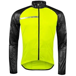 FORCE Fahrradjacke Jacke FORCE WINDPRO winddicht gelb %%% * S