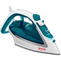 Tefal Dampfbügeleisen , Türkis, Weiß , Metall, Kunststoff , 1600 ml , 14x18x34 cm , Sprayeinrichtung, Tropf-Stopp, stufenlose Temperaturwahl, Betriebskontrollleuchte , Haushalt & Kleinelektro, Wäschepflege, Bügeleisen
