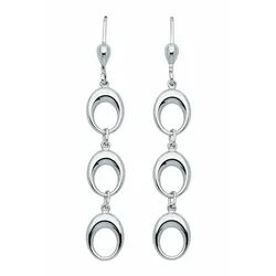 Adelia ́s Paar Ohrhänger Damen Silberschmuck 1 Paar 925 Silber Ohrringe / Ohrhänger, 925 Sterling Silber Silberschmuck für Damen silberfarben