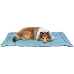 TRIXIE Reisedecke Samoa Classic, 120 x 80 cm, eisblau / grau
