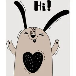 Babywanddeko , Grau , Metall , 50x50x3 cm , Babymöbel & Kindermöbel, Babyzimmer, Kinderzimmer Deko