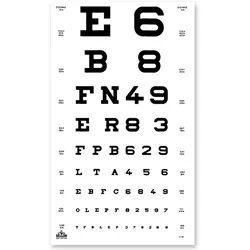 OCULUS Sehprobentafel, Zahlen Buchstaben 1 Stück