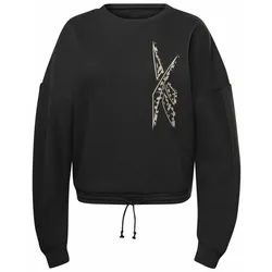 Damen Sweater ohne Kapuze Reebok Modern Safari Schwarz - XS