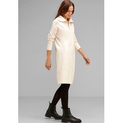 STREET ONE Strickkleid, mit Reißverschluss STREET ONE cream mel 46