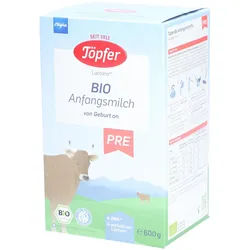 Töpfer Lactana Bio Pre Anfangsmilch von Geburt an Pulver 600 g 600 g Pulver