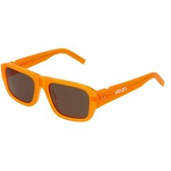 Kenzo KZ40144I Unisex-Sonnenbrille Vollrand Eckig Kunststoff-Gestell, Orange