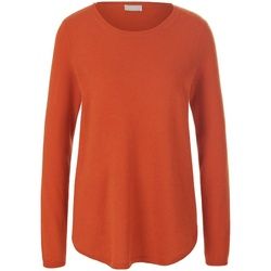 Le pull long avec fentes latérales include orange