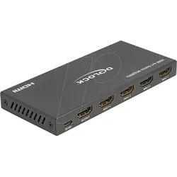 DELOCK 18604 - HDMI Switch, 4x HDMI Buchse auf HDMI Buchse, 8K 60 Hz