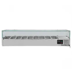 EASYLINE Kühlaufsatz 380 mit Glasabdeckung 9xGN1/3 - 2000