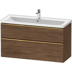 Duravit D-Neo Waschtischunterbau wandhängend Nussbaum dunkel Matt 1184x452x625 mm - DE4391034210000 DE4391034210000