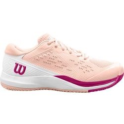 WILSON Damen Tennisoutdoorschuhe RUSH PRO ACE W, Scallop Shell/White/Baton Rouge, 39 1⁄3