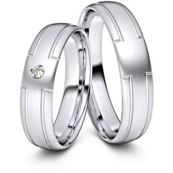 Trauringe Hof 333er Weiflgold - 4581
