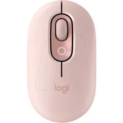 LOGITECH POPMRO - Maus (Mouse), Bluetooth, POP Mouse, rosa
