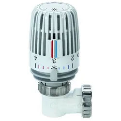 IMI Heimeier Thermostat-Kopf Set WK, Winkelform, für Ventilheizkörper mit M30x1,5, Weiß 7300-00.500