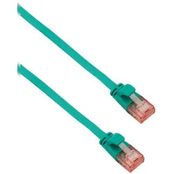 Helos ultra slim Patchkabel U/UTP Cat 6 grün 7,5m