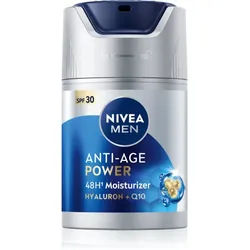 NIVEA MEN Anti-Age Power intensive feuchtigkeitsspendende Creme gegen Falten SPF 30 50 ml