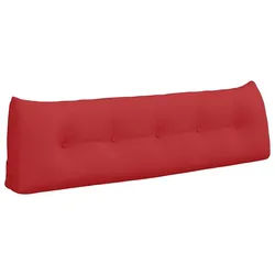 vidaXL Rückenkissen Rücken Kissen Rot 160 x 24 x 50 cm Stoff, 1-tlg. rot