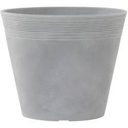 Siena Garden Pflanzentopf , Grau , Kunststoff , rund , 48 cm , Dekoration, Frühlingsdeko