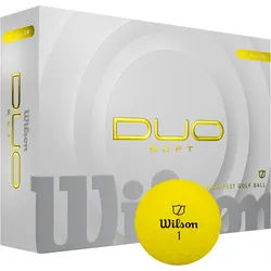 Wilson Golfbälle DUO Soft - 12er Pack, gelb