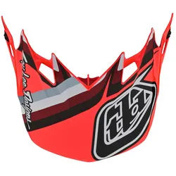 Troy Lee Designs SE4 Warped Helmschirm, rot für Männer