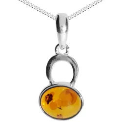 OSTSEE-SCHMUCK Kette mit Anhänger Ostsee-Schmuck Kette mit Anhänger Hedda Kette mit Anhänger Hedda (2-tlg) silberfarben 45 cm