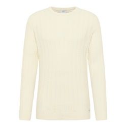 Strick Pullover in off-white unifarben