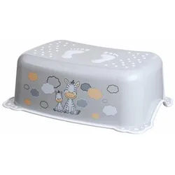 Maltex Babymatex Schemel Tritthocker Zebra grau 1 St