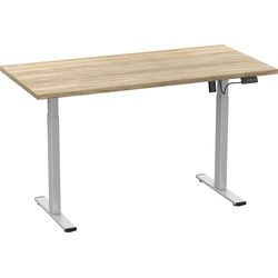 VCM, Schreibtisch, Schreibtisch verstellbar Lona 110x80 si (110 x 80 x 120 cm)