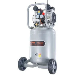 VEVOR Luftkompressor 49L Flüsterkompressor 2HP Luftpumpe ölfrei 8bar Kompressor Einphasig Geräuschpegel ≤63dB Ideal zum Aufpumpen von Reifen Autoreparaturen Malerarbeiten Holzarbeiten