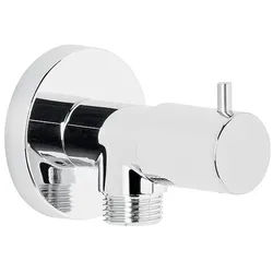 Wandanschlussbogen mit integrierter Absperrung DN15 (1/2''), chrom - 93 160 10