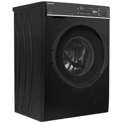 Sharp Waschmaschine ES-PRO714BA-DE, 7 kg, 1400 U/min, AquaStop, AllergySmart, Dampf, WiFi, Kindersicherung schwarz
