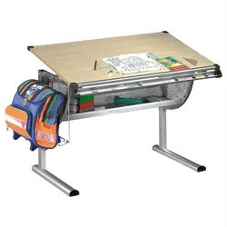 Idimex Kinderschreibtisch Mario , Buchefarben , Holzwerkstoff, Metall , Mode , 114x90x60 cm , Arbeitszimmer, Schreibtische, Jugend- & Kinderschreibtische