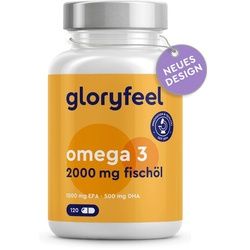 gloryfeel® Omega 3 Fischöl Kapseln 120 St