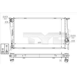 TYC Motorkühler für BMW 3 1 X1 Z4