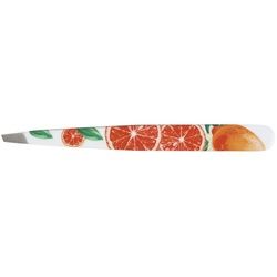 nippes Solingen Pinzette Citrus schräg rostfrei, rot 1 St