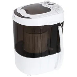 Camry Waschschüssel CR 8054, Mini Waschmaschine + Schleuder, 3 kg, Camping, Braun, weiß braun|weiß