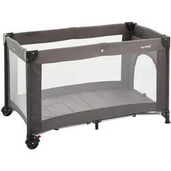 My Baby Lou Reisebett , Dunkelgrau , Metall, Kunststoff, Textil , 60x74x120 cm , SGS-geprüft , zusammenklappbar, Ausstieg , Baby & Kindermöbel, Babyzimmer, Babybetten, Reisegitterbetten
