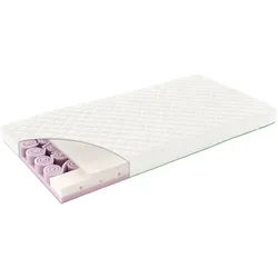 Träumeland Kindermatratze , Weiß , Textil , 120x60 cm , Oeko-Tex® Standard 100 , Härtegradauswahl, Über- und Sondergrößen erhältlich, Bezug abnehmbar/waschbar, Ober- und Unterseite versteppt, wendbar, optimale Belüftung, atmungsaktiv, schadstoffgeprüft, Nässeschutz, Wendematratze, Sicherheits-Trittkanten, Bezug rundum abnehmbar, Baby- und Kleinkindseite , Schlafen, Babybettausstattung, Baby- & Kindermatratzen