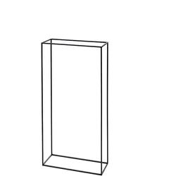 Brennholzständer Kwadrat Steele mehrfarbig, Designer Patrick De Vriendt, 120x60x25 cm