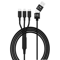 Smrter Hydra Ultra 5in1 Nylon-Ladekabel schwarz